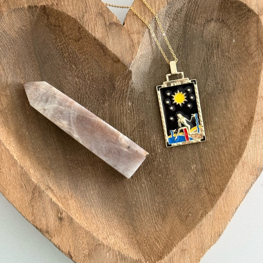 Cosmic Soul Talisman 🧿 Gold Starry Night Pendant Necklace